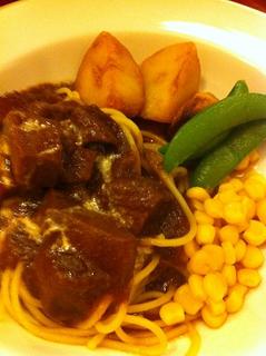 ビヤホールのタンシチュー