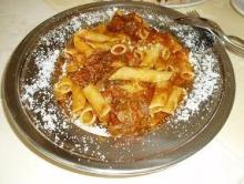 ペンネ 牛ほほ肉の煮込み入り