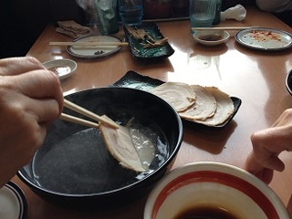 チャーシューのしゃぶしゃぶ