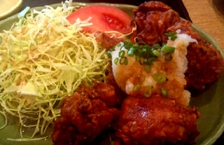 ランチの唐揚げ定食