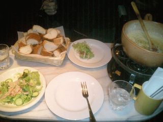 チーズフォンデュ