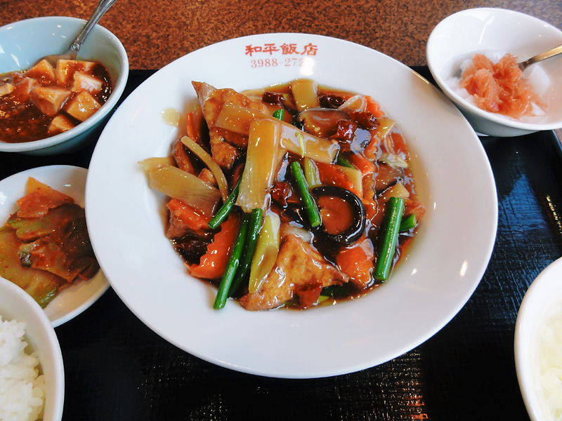 揚げ豆腐と野菜の旨煮