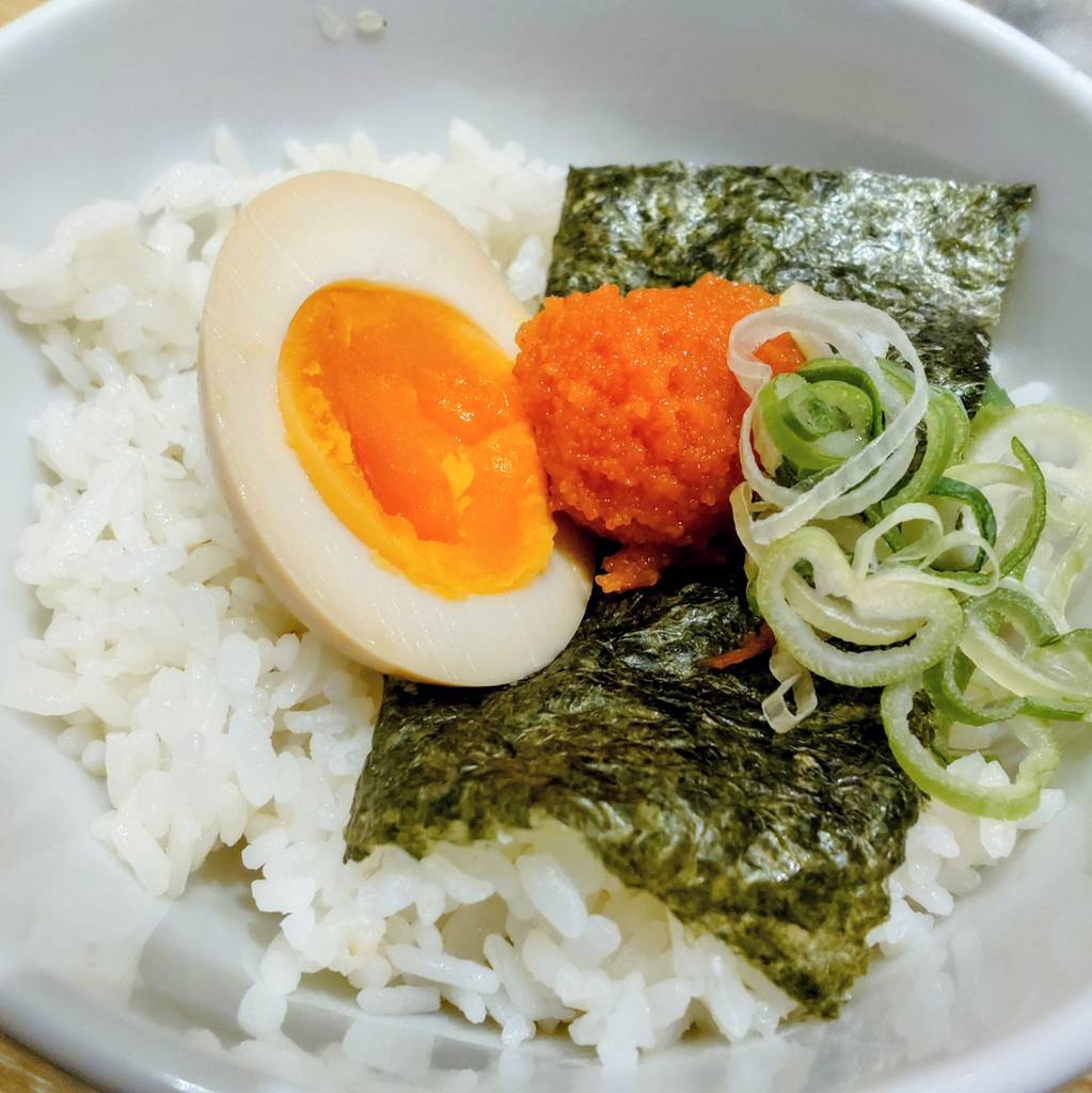 明太味玉ごはん