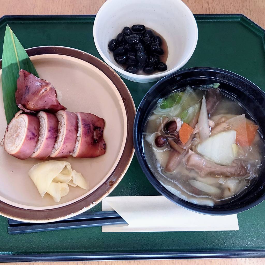 いかめしとせんべい汁定食