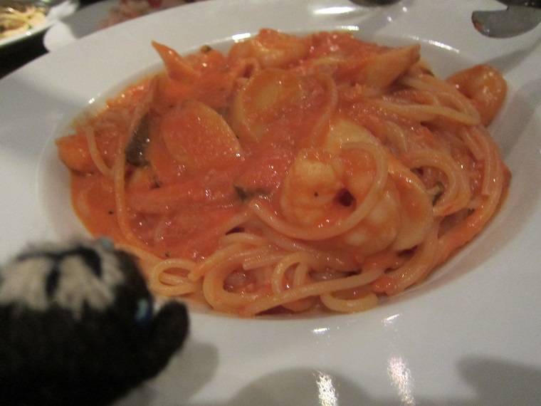 海の幸の　トマトスパゲッティ