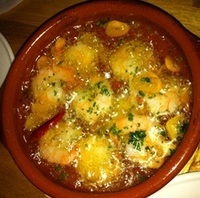 エビのアヒージョ