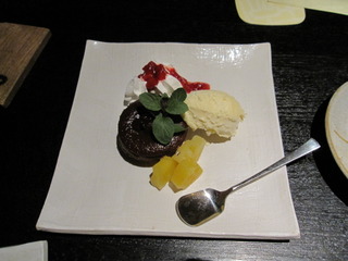 温かフォンダンショコラ DE バニラアイス