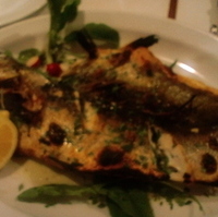 スズキの石釜焼き