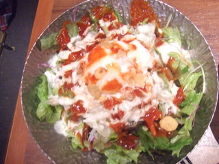 温泉玉子の韓国風シーザーサラダ