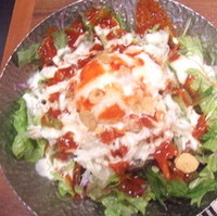 温泉玉子の韓国風シーザーサラダ