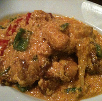 ソフトシェルクラブのカレーいため