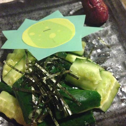 カッパの胡瓜のたたき