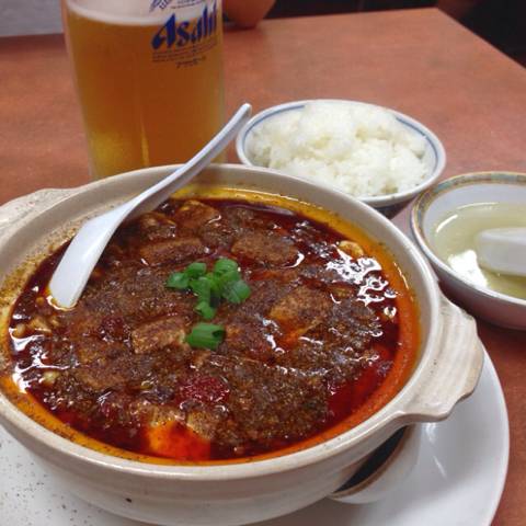 麻婆豆腐とごはん