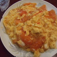 トマトと卵の炒め物