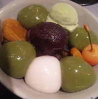 宇治白玉クリームあんみつ