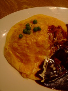 名物ふわとろオムライス+カーディナル特製ハンバーグのセットメニュー(ランチ)