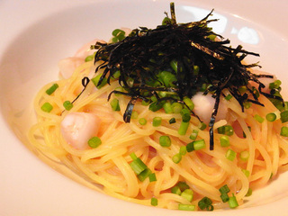 小柱と明太子のランチセット