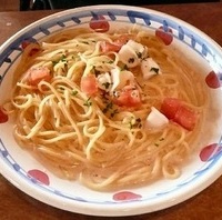 イカの明太子クリームソース