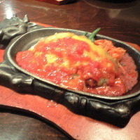 チーズハンバーグ・フレッシュトマトソース