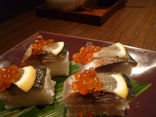 炙りしめ鯖の棒寿司