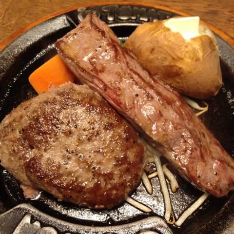 弾丸ハンバーグ&スペシャルステーキ