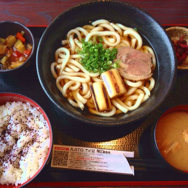 鴨南蛮うどん定食