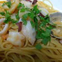 天使のエビのトマトソース