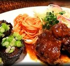 手ごねハンバーグと肉々牛タンテリヤキ