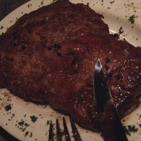 アンガス牛のステーキ