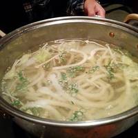 地鶏の「京風白すき焼き」