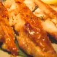 地鶏モモ肉の黒七味醤油焼き