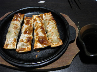 鉄板焼き棒餃子