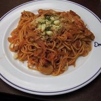 スパゲティナポリタン蟹