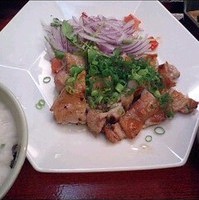 鶏の青柚子こしょう炭火焼き定食