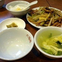 豚肉細切とセロリーの炒め