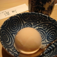 桃のシャーベット