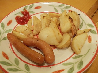 ソーセージとポテトのグリル