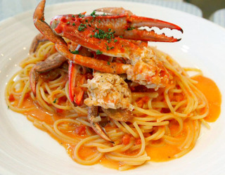 渡り蟹のトマトクリームソース