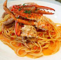 渡り蟹のトマトクリームソース