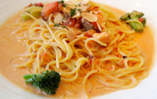 温泉玉子のたらこクリームソース