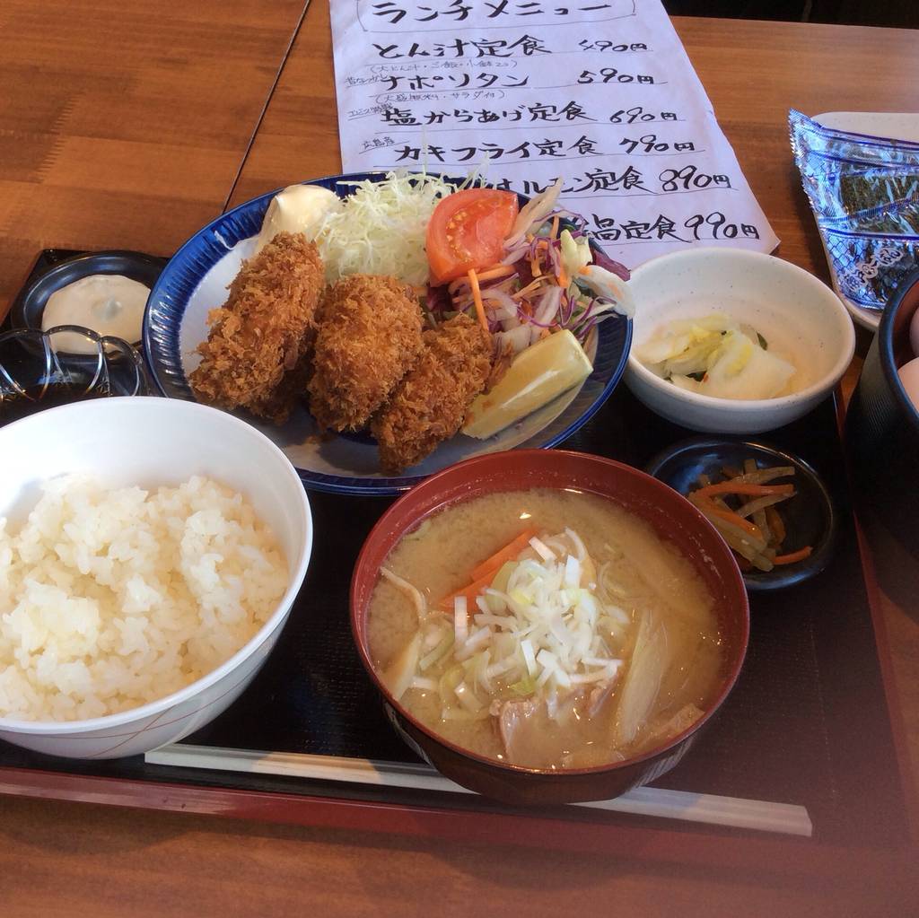 カキフライ定食