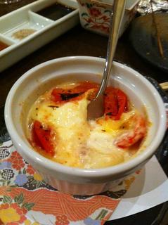 クリームチーとトマトの炙り