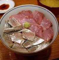 いなだと鯵のハーフ丼