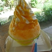 マンゴーフラッペソフトクリームトッピング