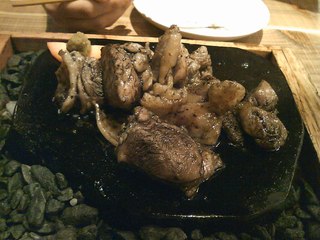 新得地鶏の炭火焼