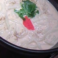 明太子のクリームおうどん