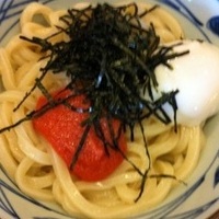 明太釜玉うどん