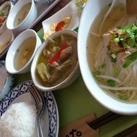 緑カレーとミニラーメンセット