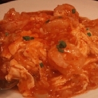 玉子入りエビチリソース