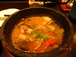 石焼おこげの五目あんかけ